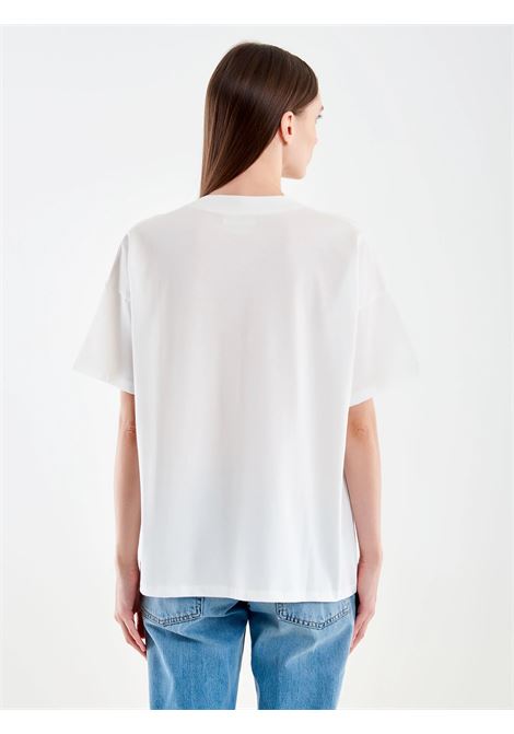 T-Shirt stampa Primavera VICOLO | RAB0406BIANCO ROSA